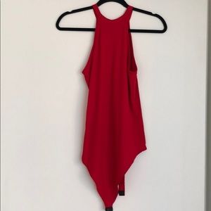 Zara Tops - Zara - Red Sleeveless Bodysuit Zara Tops - Zara - Red Sleeveless Bodysuit